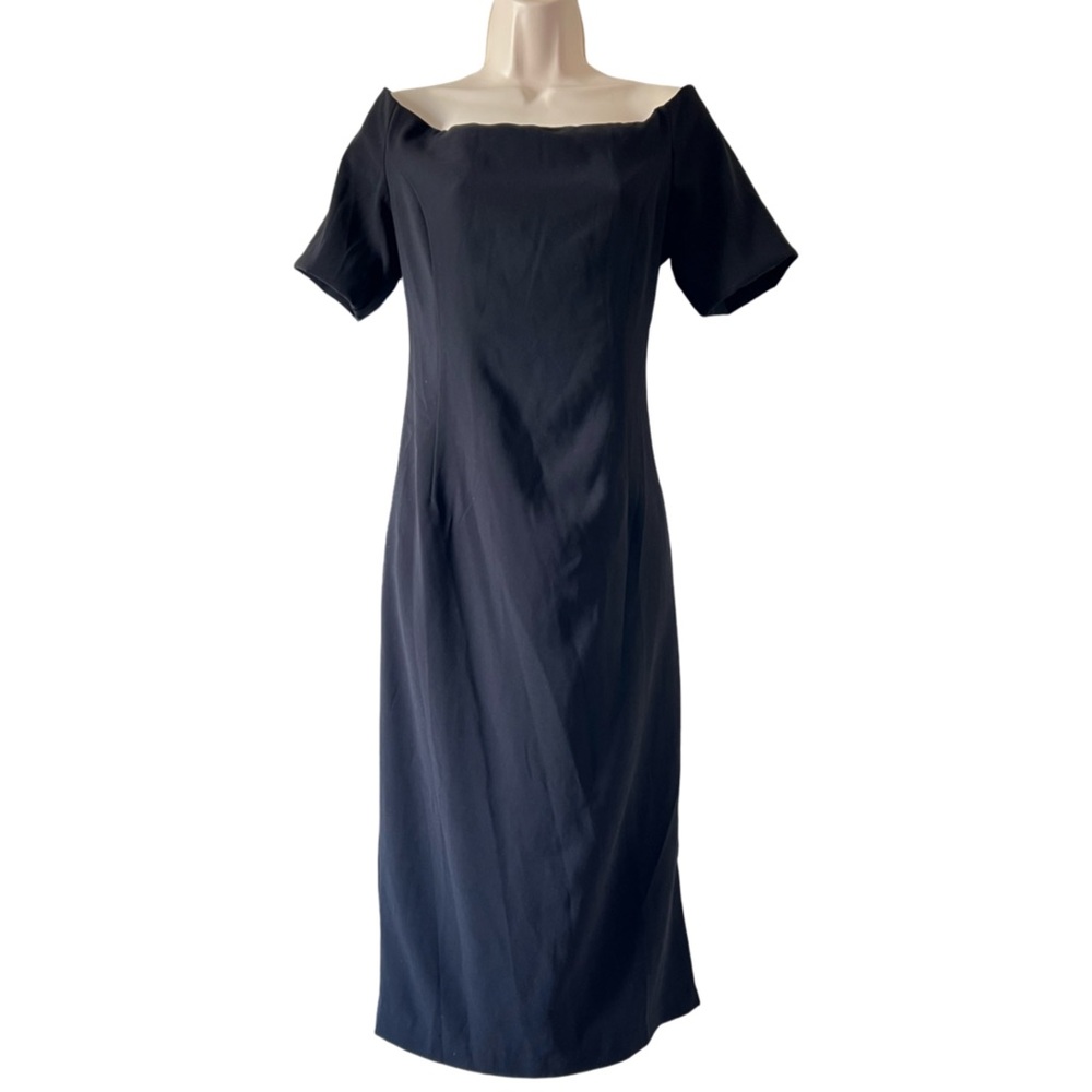 Bardot Black Off-Shoulder Midi Dress